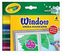 Crayola Window  Mega Markers 4 ct